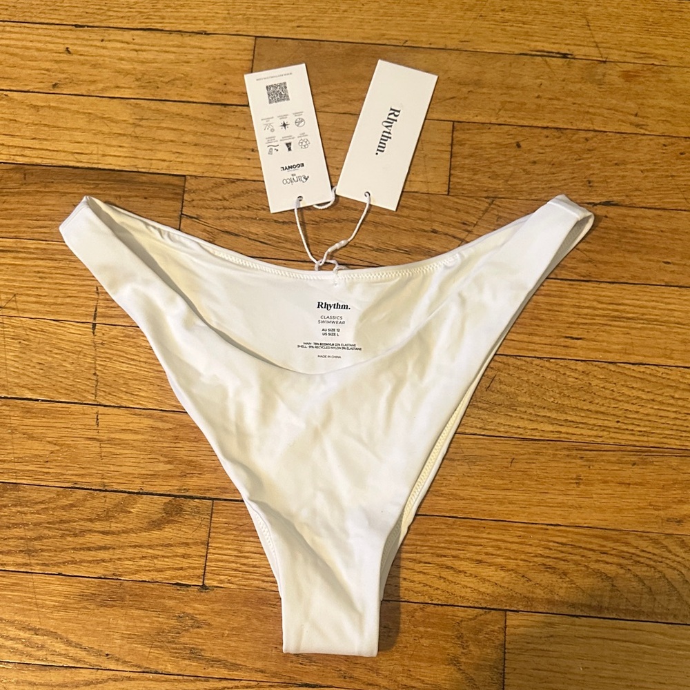 Rhythm Classic White Swim Bottom